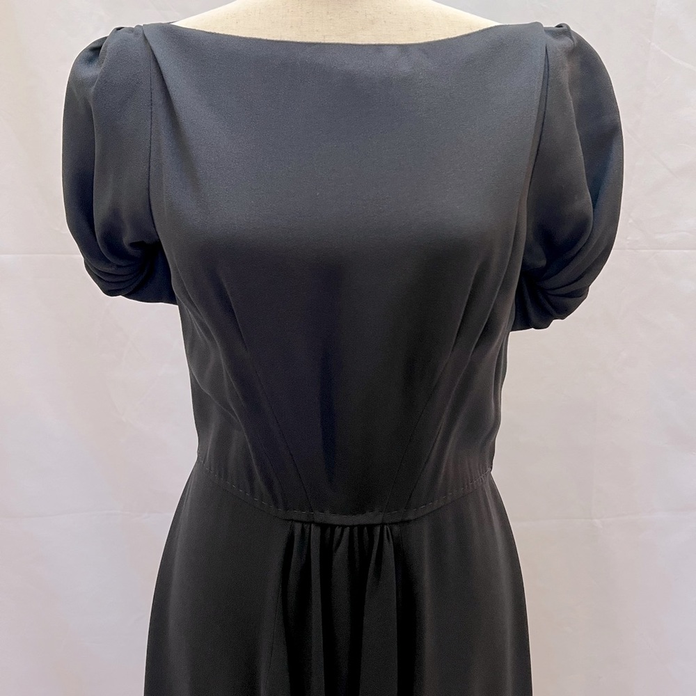 Vintage perfect black crepe Prada dress size 42IT